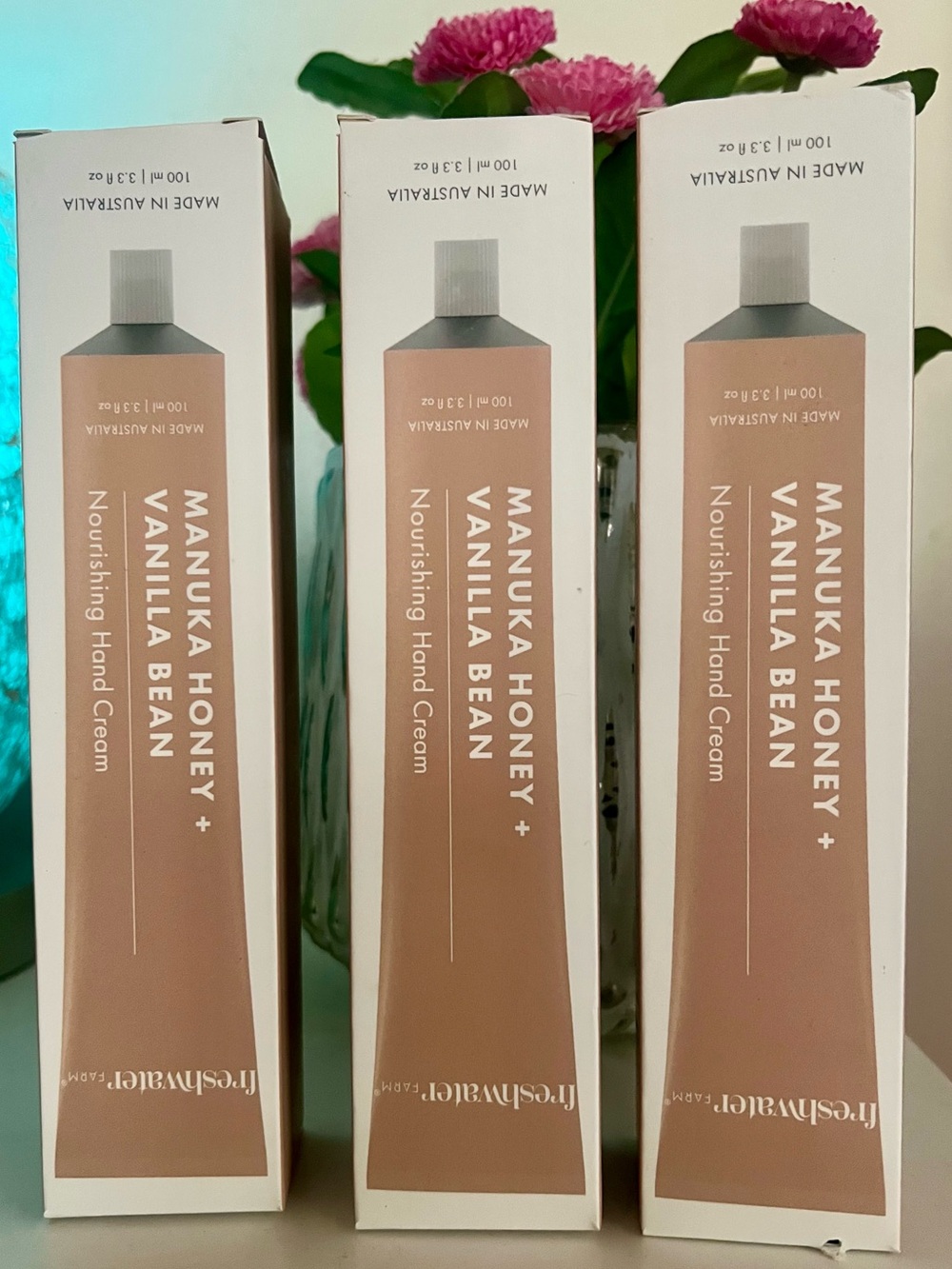 Freshwater Farm Australia hand cream “Manuka Honey & Vanilla Bean” 100ml X 3